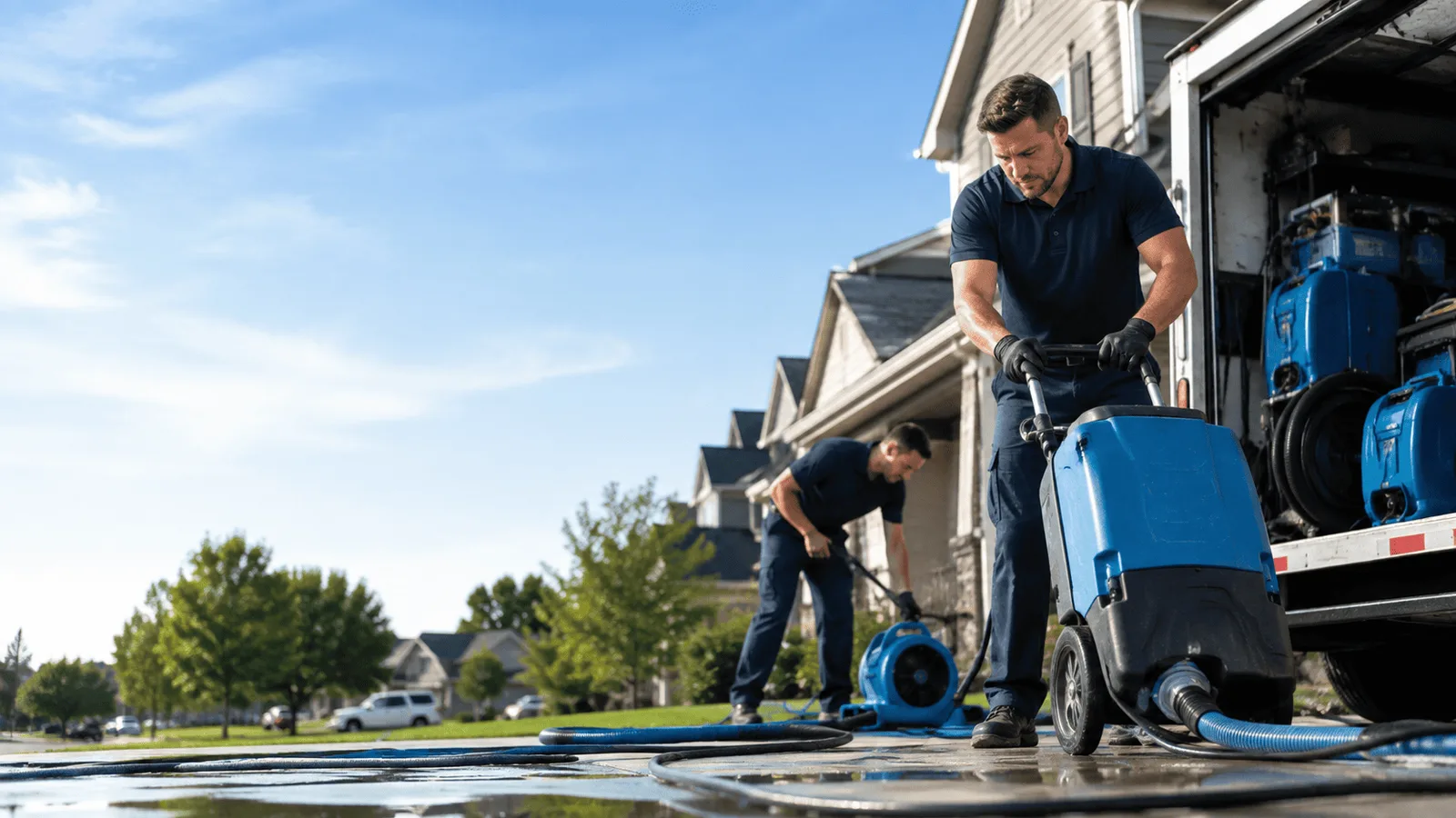 Basement Flooding being performed in Penn Hills, PA